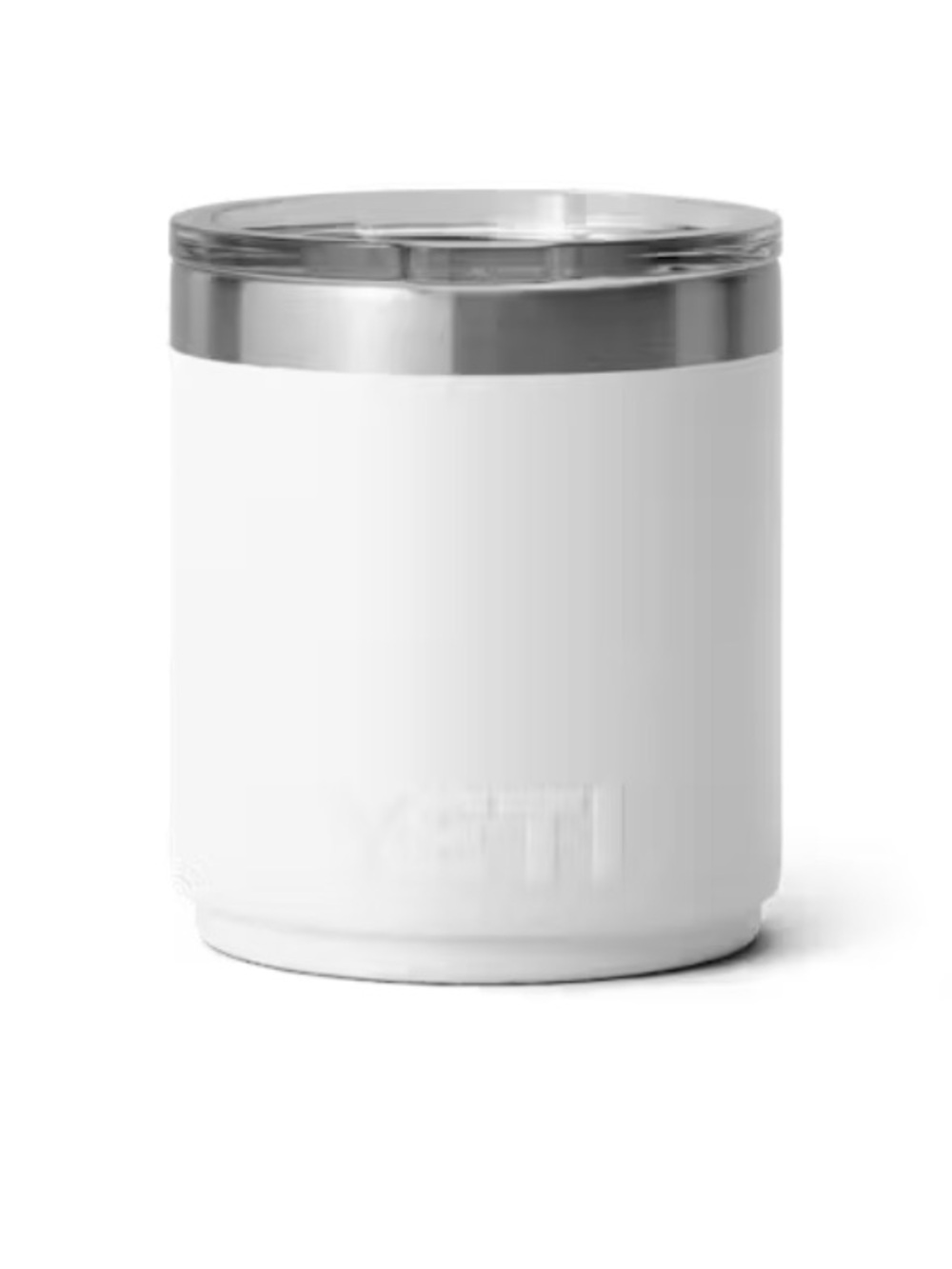 Yeti rambler 10 ounce White Insulated Stainless Steel Tumbler with Clear Lid - Picture 3 of 10